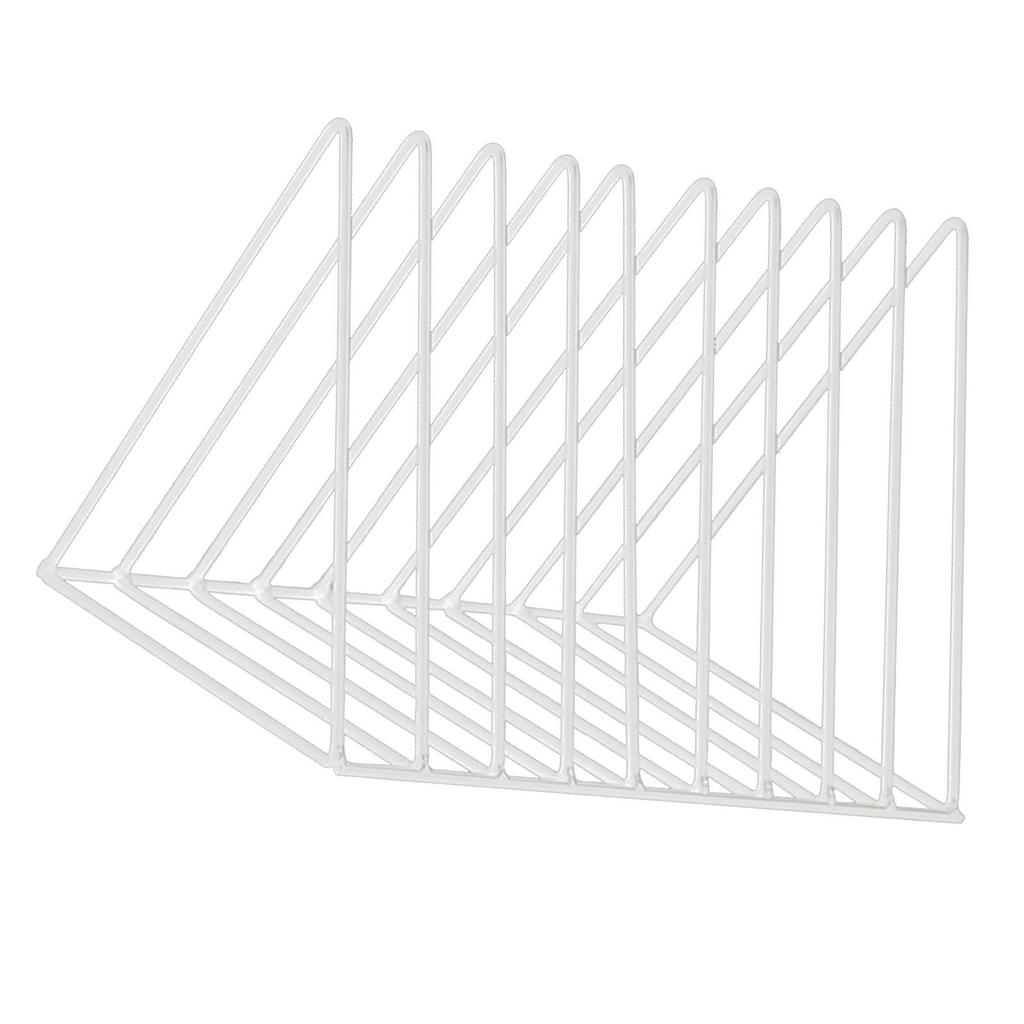 Desktop Rack Rustproof Simple Geometric Iron File Holder Decoration for Study Living Room