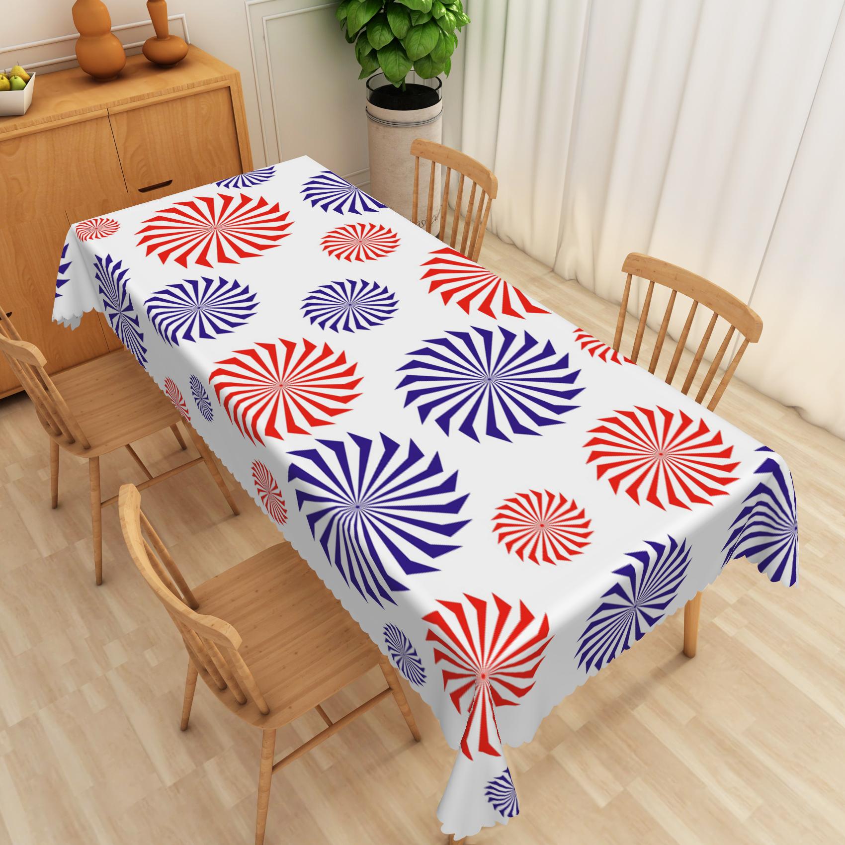 Moderne 3D Geometrische Tafelkleed Zwart Wit Lijn Waterdichte Tafelhoes Keukentafel Decoratie Minimalistische Huis Tafelbescherming 90x140cm
