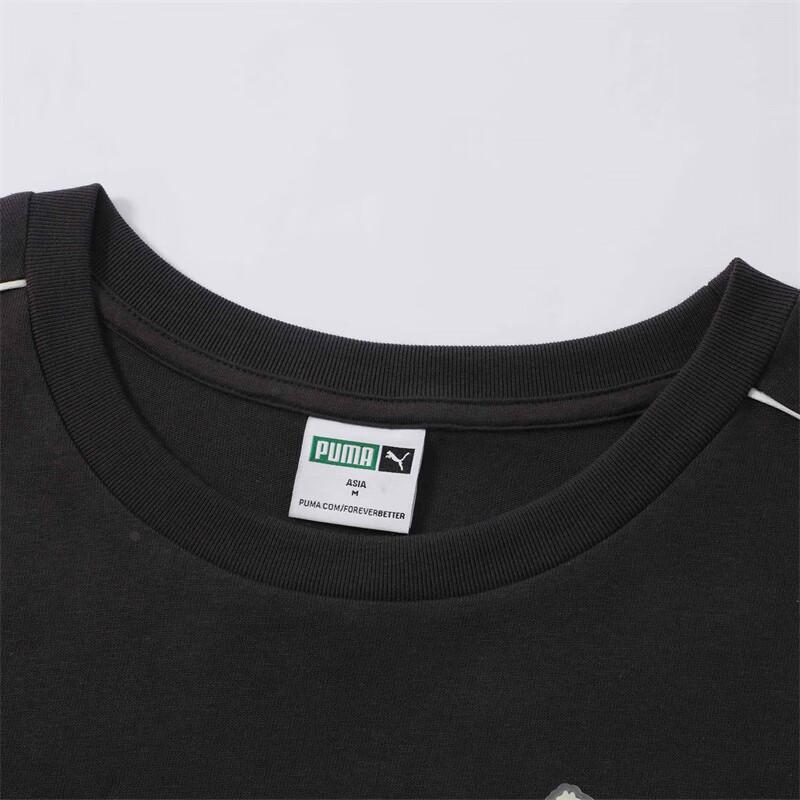 Puma Swxp Ur Shortsleeve Tee Fashion Casual Round Neck Pullover Short Sleeve T-Shirt Unisex Tops Grass-Grey 628487-69