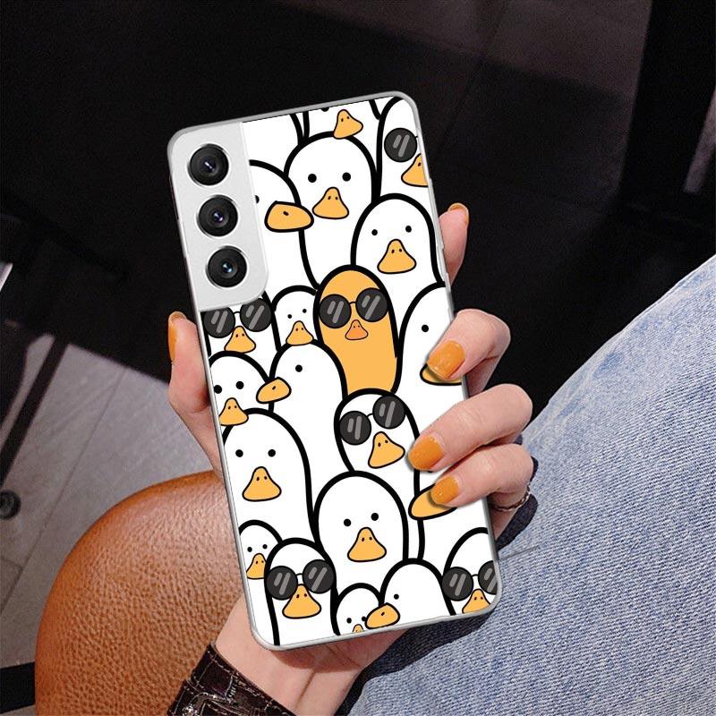 Cartoon Duck Goose Game Phone Case For Samsung Galaxy S24 S25 Edge S26 Ultra S23 S22 S21 Plus S20 FE + Personalized Print Cover Samsung S21 Plus