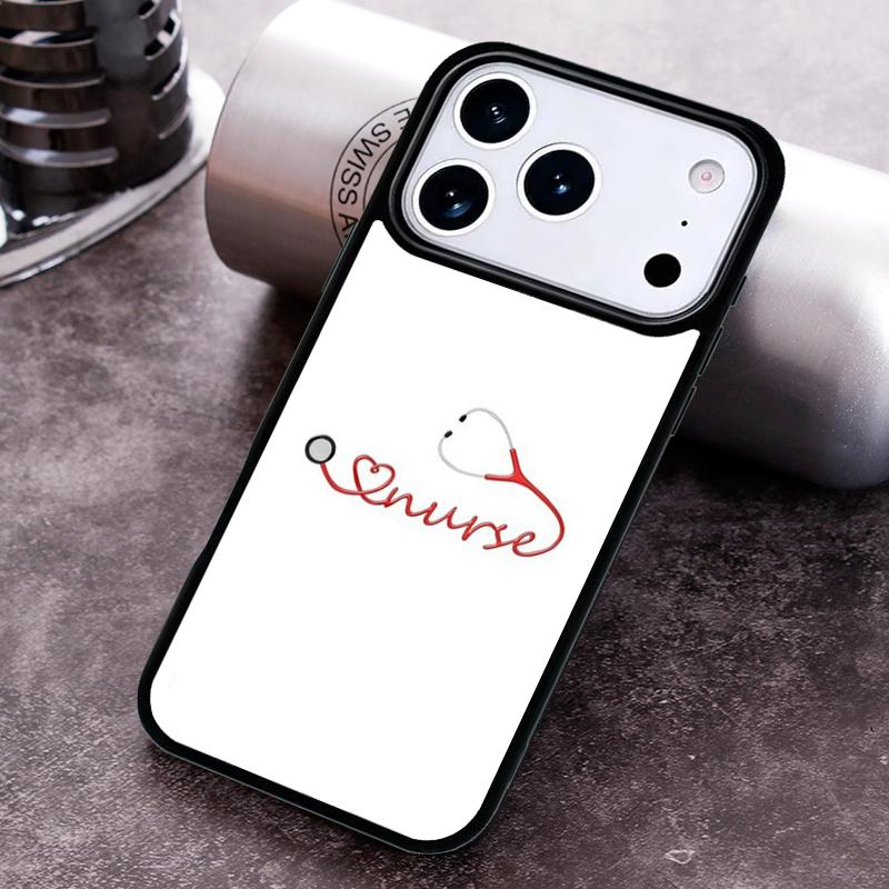 

Nurse Heart Nursing Phone Case for iPhone 17 16 15 Pro Max Air 14 13 12 11 Plus Shockproof Capa Cover iPhone 14 Pro Max