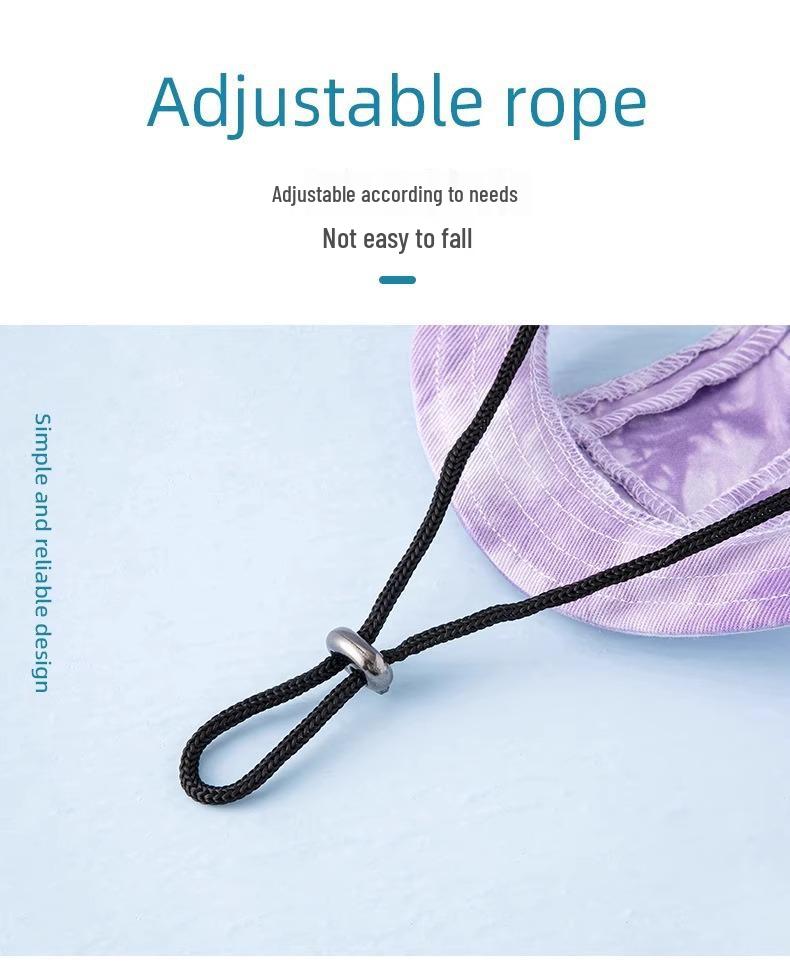 Adjustable Cat & Dog Summer Sun Visor with Ear Holes - Pet Hat for Walking & Photos