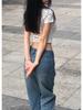 Elegant Summer Women's Short-Sleeve T-Shirt with Open Back and Chest Pads