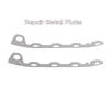 Metal Front Bumper Trim Retaining Clip Pair for Sunny, Slotted Replacement Fastener Plates for Front Bumper Trim Repair and Maintenance, 2 Pieces
