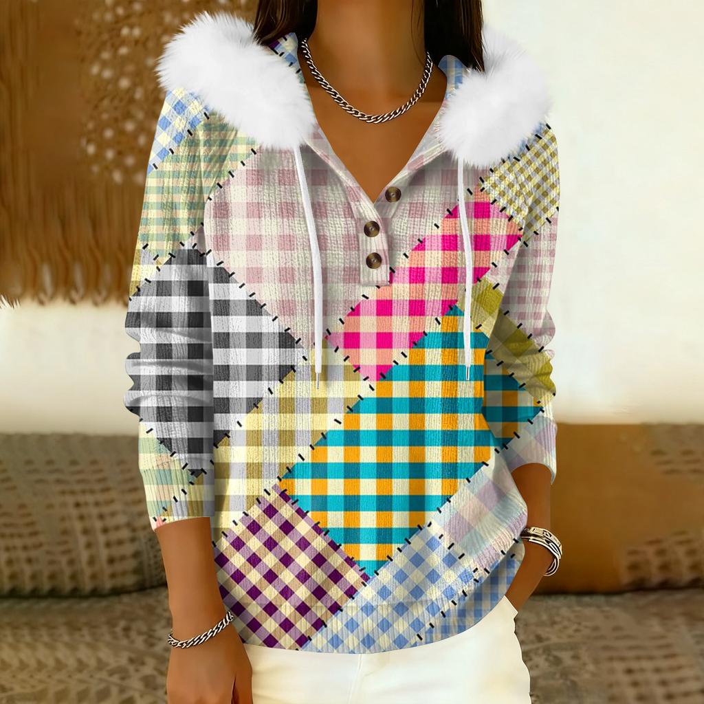 Damkappa Långärmad Med huva Varm vinterkappa Jacka