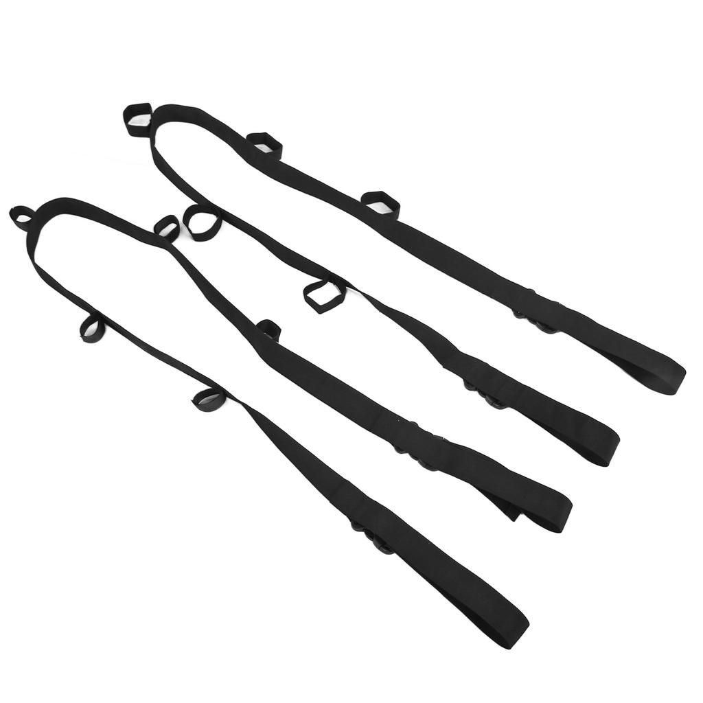 Pacote com 2 Cintas de Nylon para Suporte de Varas de Pesca de Veículo Ajustáveis 55?Suporte para Varas de Pesca de 79 polegadas Porta Varas