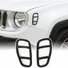 2 Stück Kotflügel-Seitenblinker-Abdeckung Schutzleistenrahmen für 2015- Jeep Renegade Schwarz