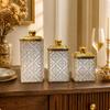 3 Pieces Candy Jar Airtight Dry Food Container for Kitchen Counter