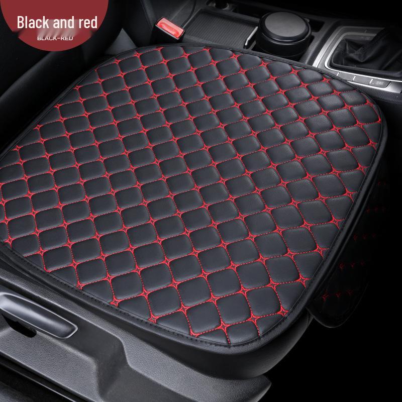 Nappa Leather Summer Car Seat Cushion Set - Durable, Non-Slip, Universal Fit for Five-Seat Vehicles