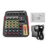 TM4 Digital 4 Channel Audio Mixer Mixing Console Built In 48V Phantom Power with BT Function Professional Audio System
