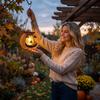 Outdoor Hanging Lights Pumpkin and Tennis Ball Shape for Garden Yard Decoration