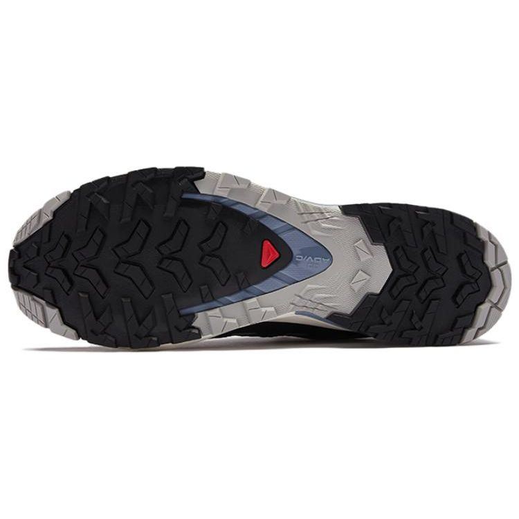 Salomon XA Pro 3D V9 GTX Round Toe Lace-Up Waterproof Supportive Traction Low-Top Outdoor Functional Shoes Men Shoes Blue Gray 472706