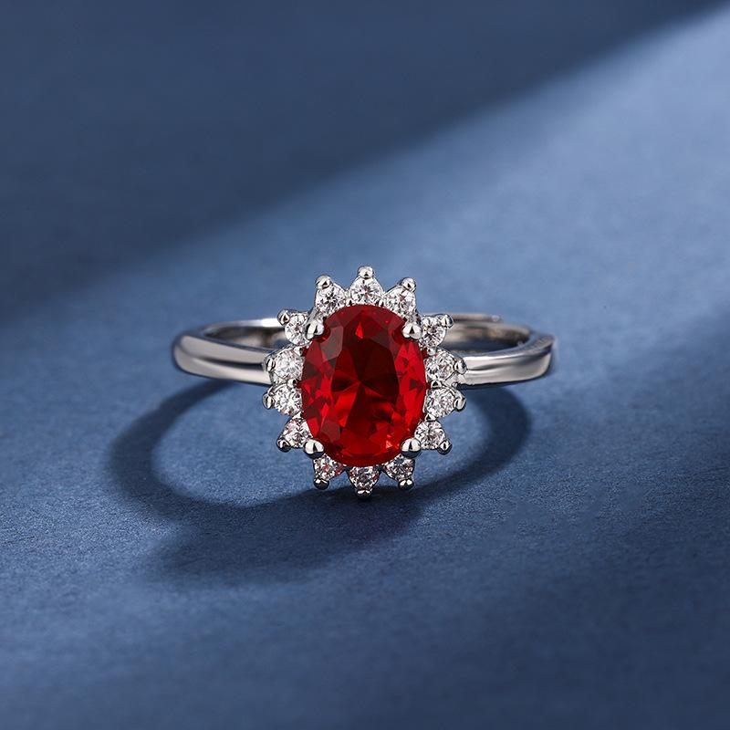 Modrá Červená Žlutá Zelená Fialová Zirkon Královská Koruna Náhrdelník Set Prsten Náušnice Přívěsek Žena