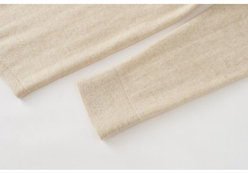 Ordos Cashmere Polo Collar Knit Cardigan Sweater
