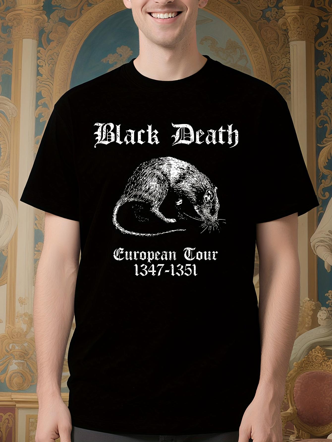 Gothic Punk Tshirt - Black Death European Tour 1347-1351 ... XL