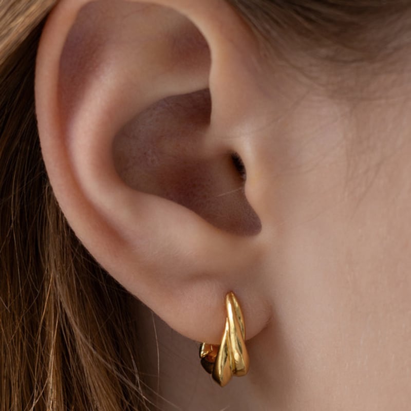 TATIANA Mystic Twist Hoop Earrings EC3127 (M/L)