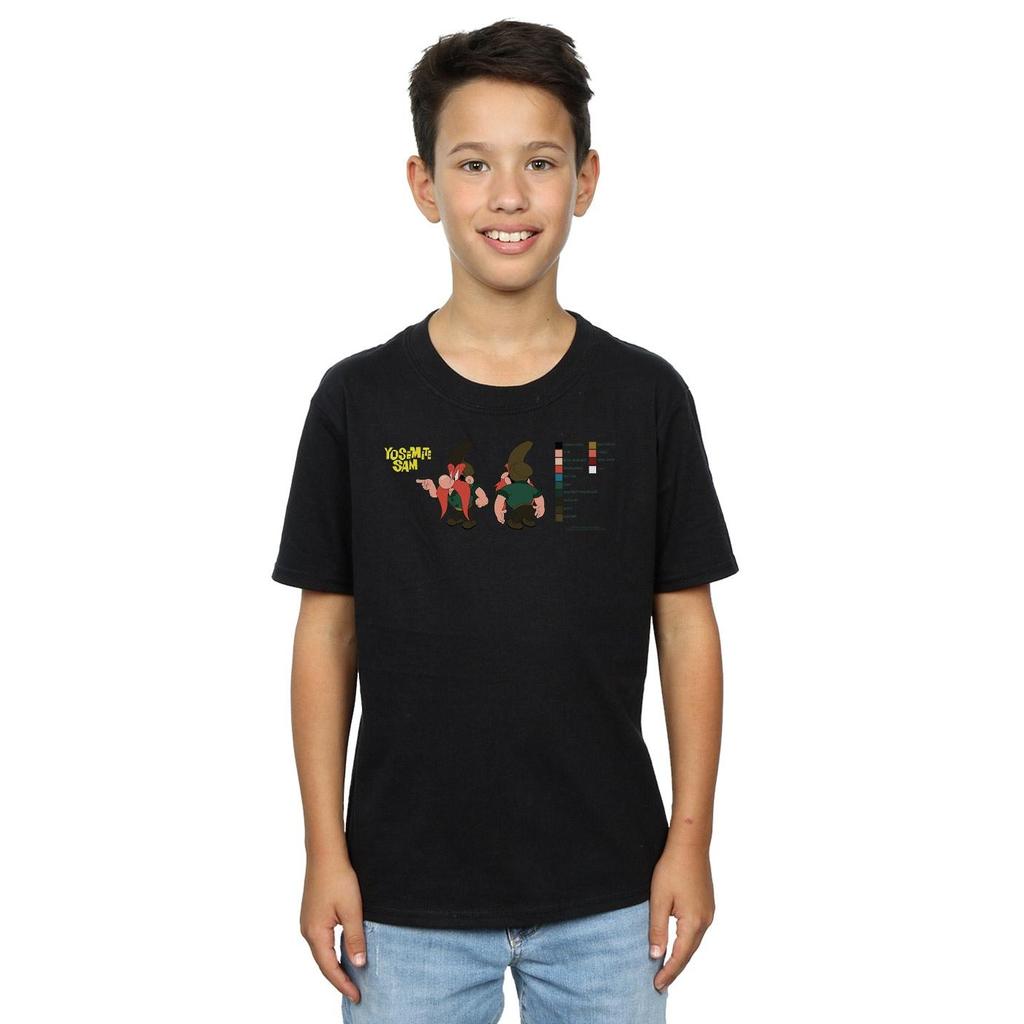Looney Tunes Boys Yosemite Sam Color Code T-Shirt