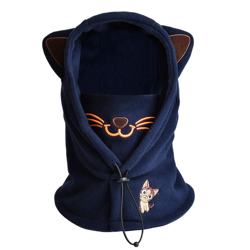 Children's Winter Warm Riding Mask Balaclava Cap Pullover Cap Fleece Snow Cap