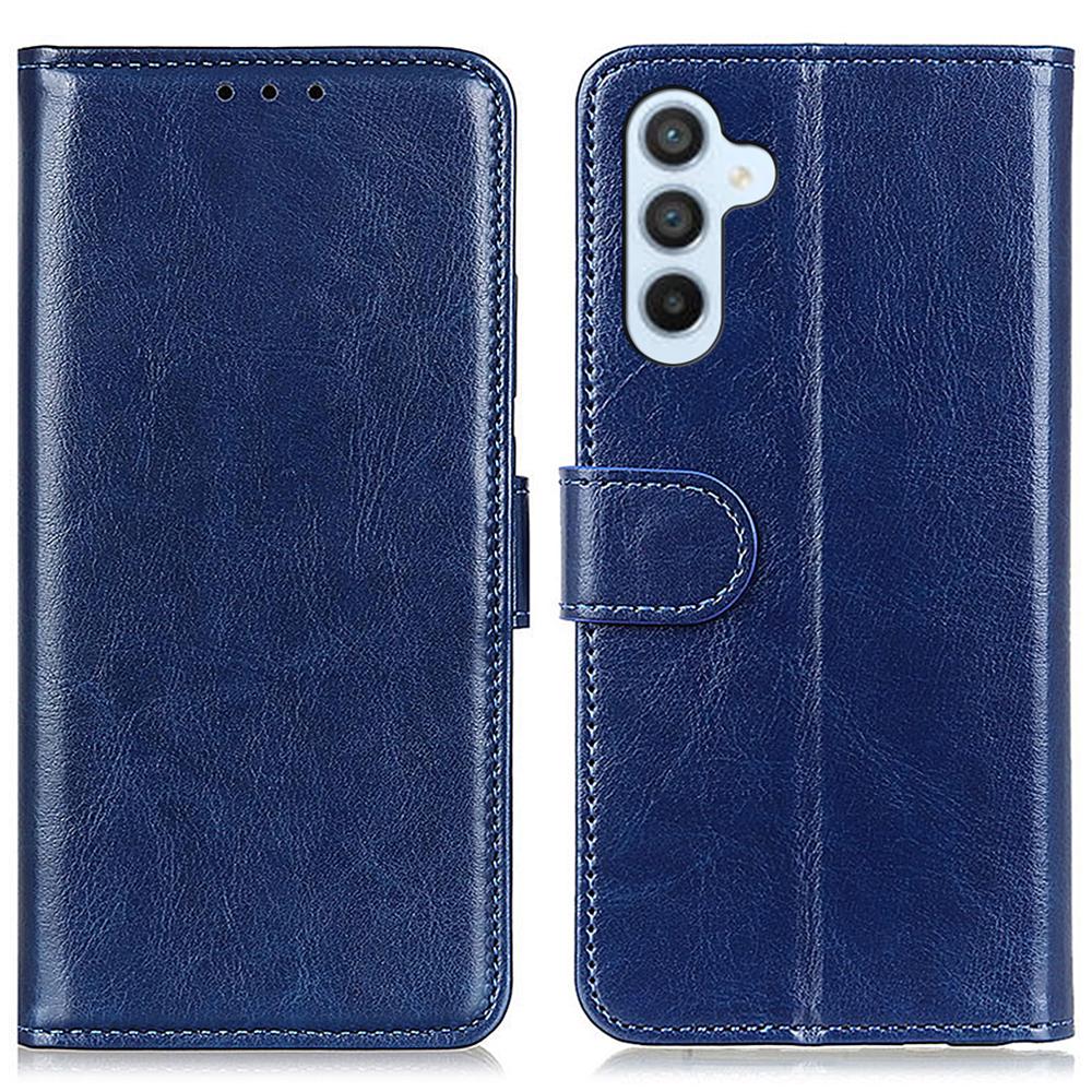 Für Samsung Galaxy S24 FE Hülle PU Leder Brieftasche Crazy Horse Textur Handyhülle