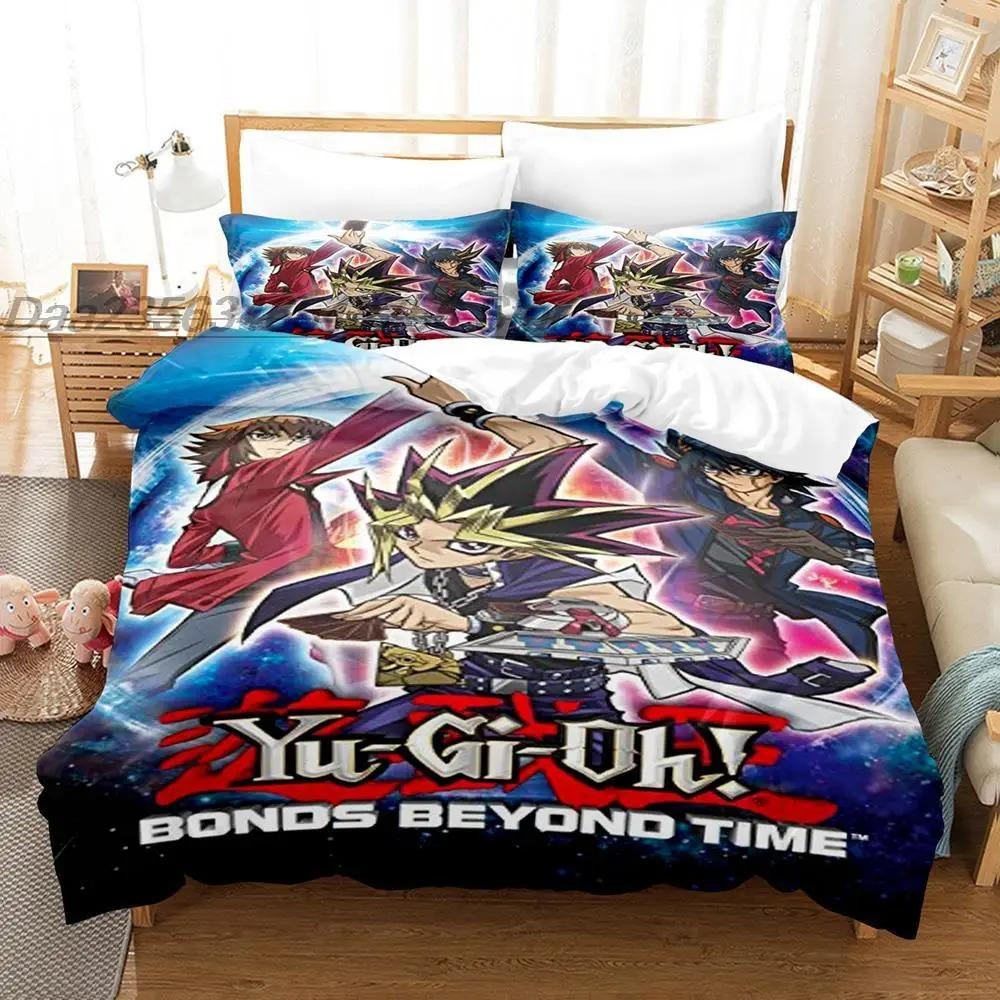 Yu Gi Oh Bedding Set Single Twin Full Queen King Size Bed Set Aldult Boys Bedroom Duvetcover Sets 3D Print Anime  Kawaii