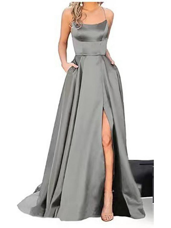2025 Elegant Off-Shoulder Bridesmaid Gown for European and American Weddings