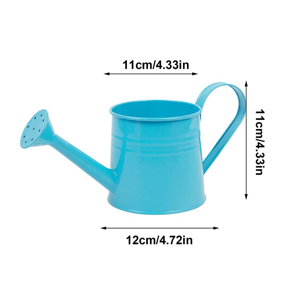 

Plant Watering Can 1L Long Spout Water Can For Plants Flower Arrangement Bucket Metal Vase For Outdoor And Indoor Gardening синій