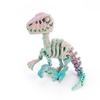 3D Printed Mini Dinosaur Skeleton Model Movable Joints Velociraptor Decor Office Desk Ornament Kids Gift Home Decoration