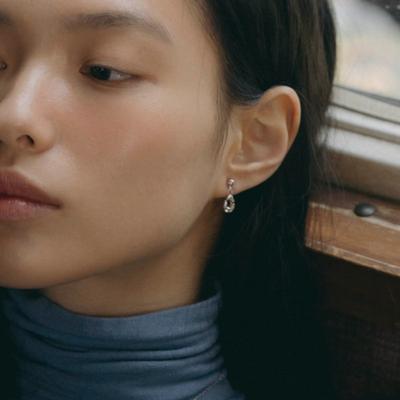 Fall Dew Drop Earring [silver/gold]