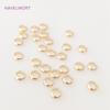 10/20pcs Wholesale 18k Gold Plated Spacer Beads Ring Connector Double Hole Separators for Beads Jewelry Making