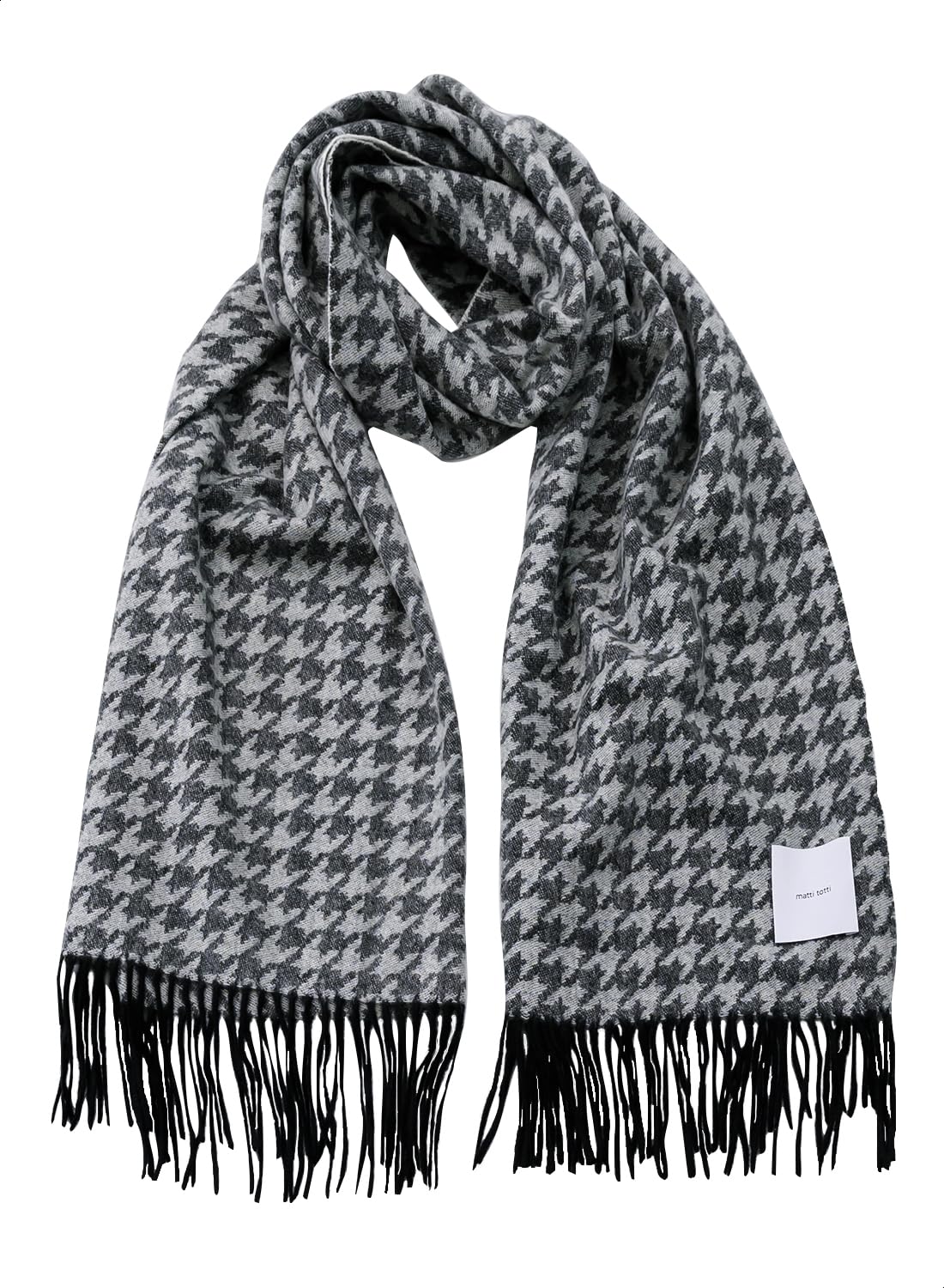 

Matti Totti Plover and Black Cashmere Plover and Houndstooth Check Cashmere Stole, Large, Thick, Women s, Pattern, Long, Reversible, Stole, Gift,