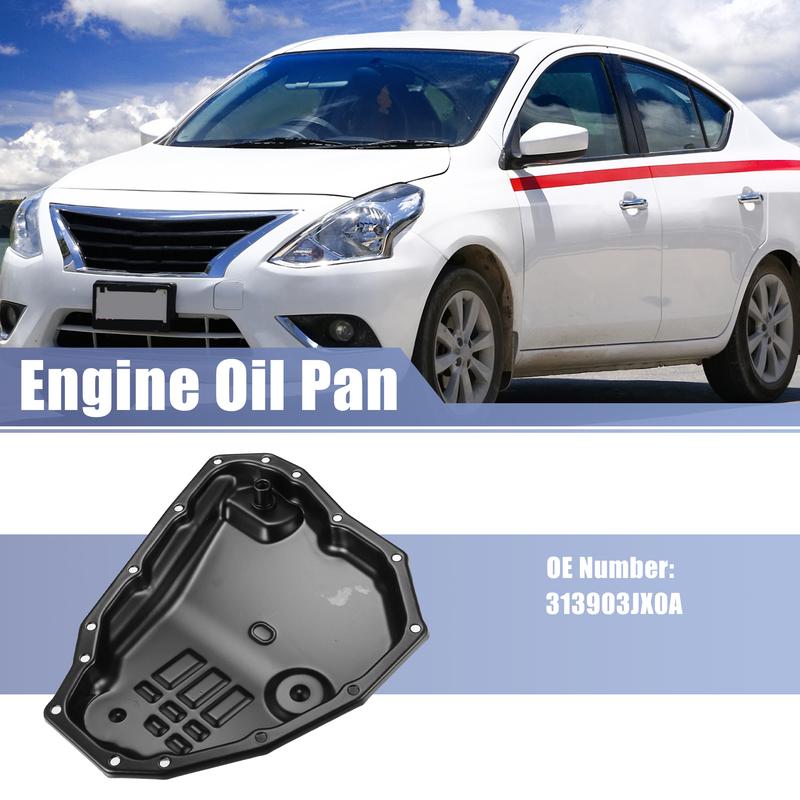 UXCELL Engine Oil Pan Replacement No.313903JX0A for Nissan Sentra 2013-2016 Black