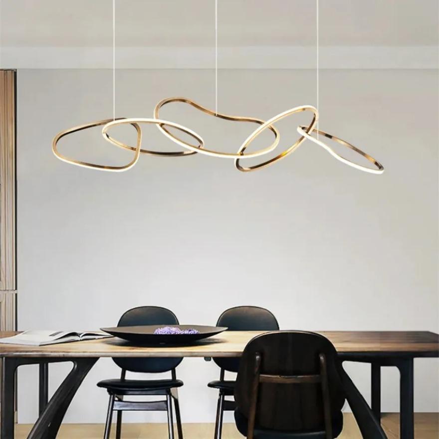 LED Pendant Lights Modern Luxury Stainless Steel Dimmable Electroplated Pendant Lights Living Room Dining Room Decorative Lights