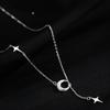 Star Moon Necklace New Trendy Women'S Necklace Women'S High-End Design Niche Clavicle Chain Accessories Premium