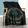 Warnermedia (19) Personalized Name Blanket Cozy Personalized Blanket Soft Warm Cozy Suitable for Sofa Bed Living Room Couch Four Seasons Multipurpose