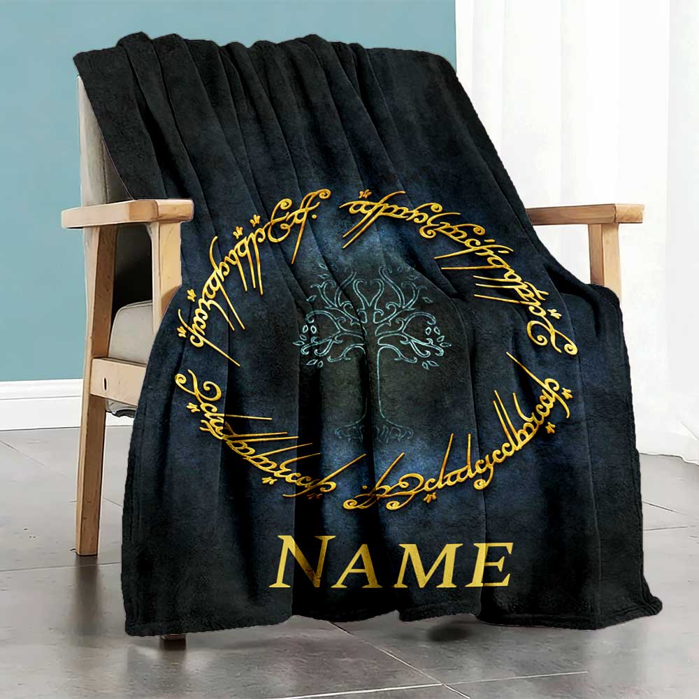 Warnermedia (19) Personalized Name Blanket Cozy Personalized Blanket Soft Warm Cozy Suitable for Sofa Bed Living Room Couch Four Seasons Multipurpose