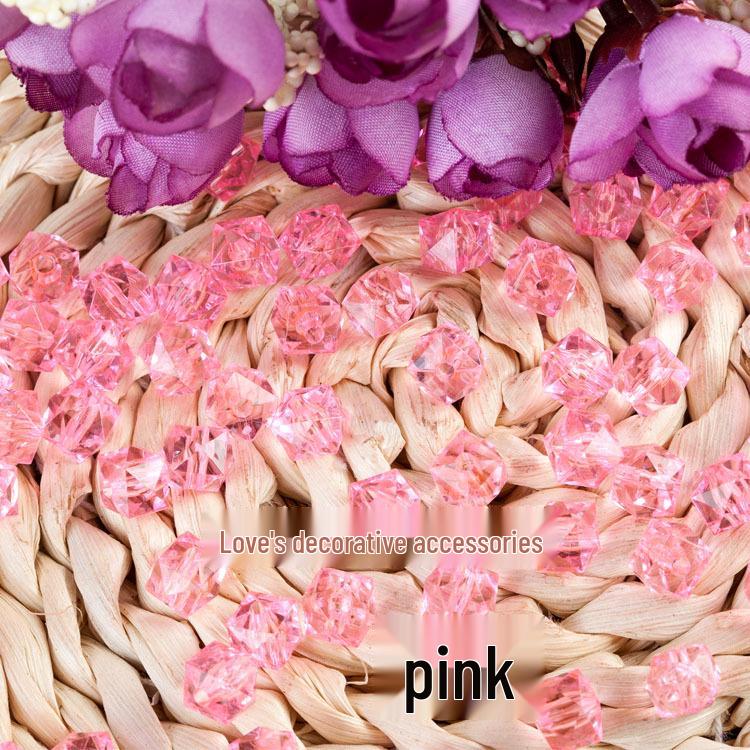 Transparent Square Acrylic Beads for DIY Handmade Beading, 8mm-12mm, Loose Beads, Paper Towel Holder Accessory