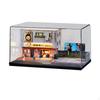 1/64 Diecast Car Display Case Japanese Street Diorama with LED Wheels