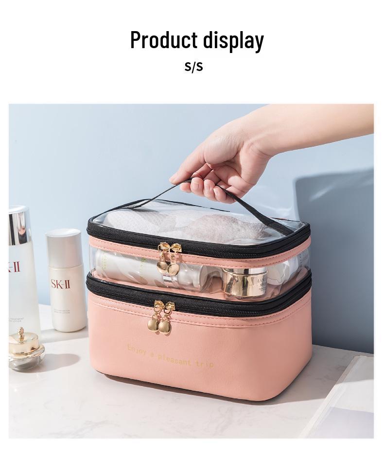 Luxuriöse Damen-Reise-Make-up- und Toilettenartikel-Tasche mit großem Fassungsvermögen
