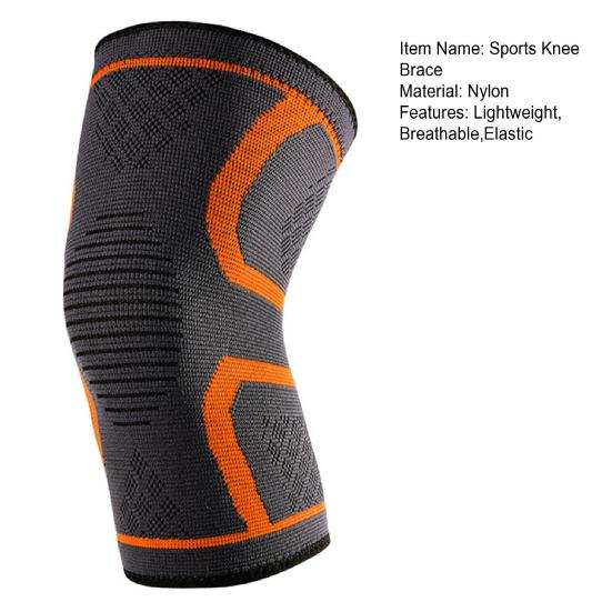 Knitted Sports Knee Brace Lightweight Breathable Knee Compression Sleeve Women Men Elastic Outdoor Fitness Basketball Running Knee