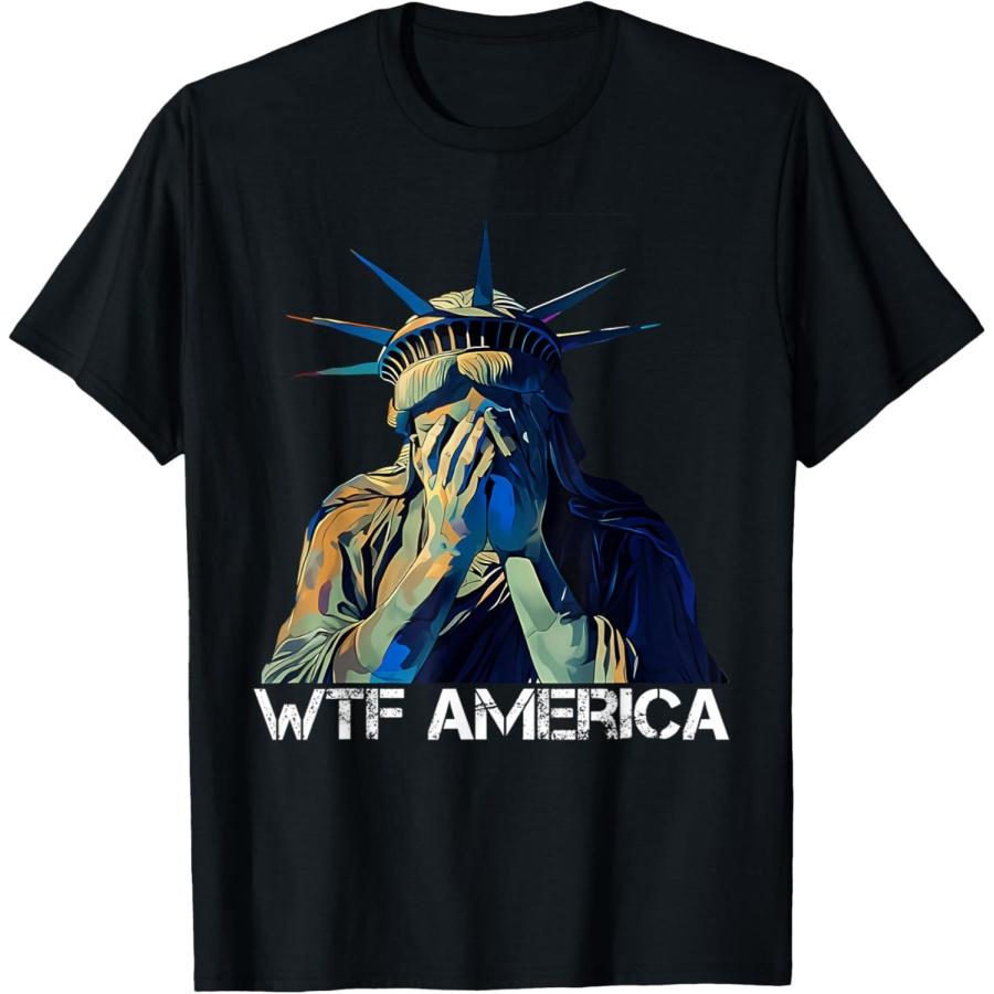 WTF Америка Смешная Статуя Свободы Плачет Футболка S
