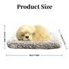 Plush Car Center Console Dog Figurines Simulation Purifies The Air Sleeping Dog Figurine Toy with Cloth Pad Deodorizes