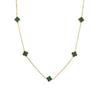 9MM Four-leaf Clover Shell Necklace 5 Flowers Women's Light Luxury All-match Clavicle Chain Necklace