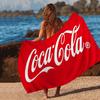 C-Coca-Colas Mikrofaser Bedrucktes Strandtuch Bergsteigen Yoga Strand Schwimmen Laufen Saugfähiges Weiches Handtuch