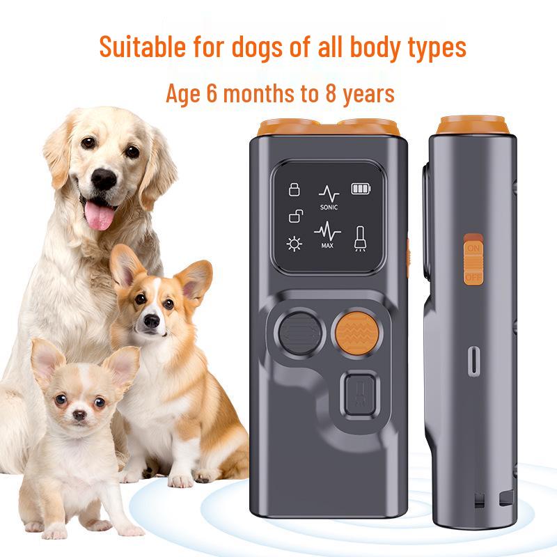 Double-Headed Ultrasonic Dog Repeller & Trainer - Stop Barking & Drive Away Dogs