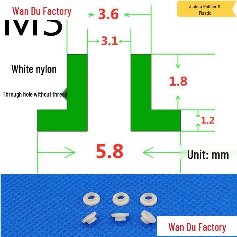 T-Shaped Nylon Insulating Bushing Spacer for M3-M35 Threads