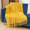 Nordic Tassel Knitted Blanket - Versatile Sofa, Bed, and Bay Window Throw
