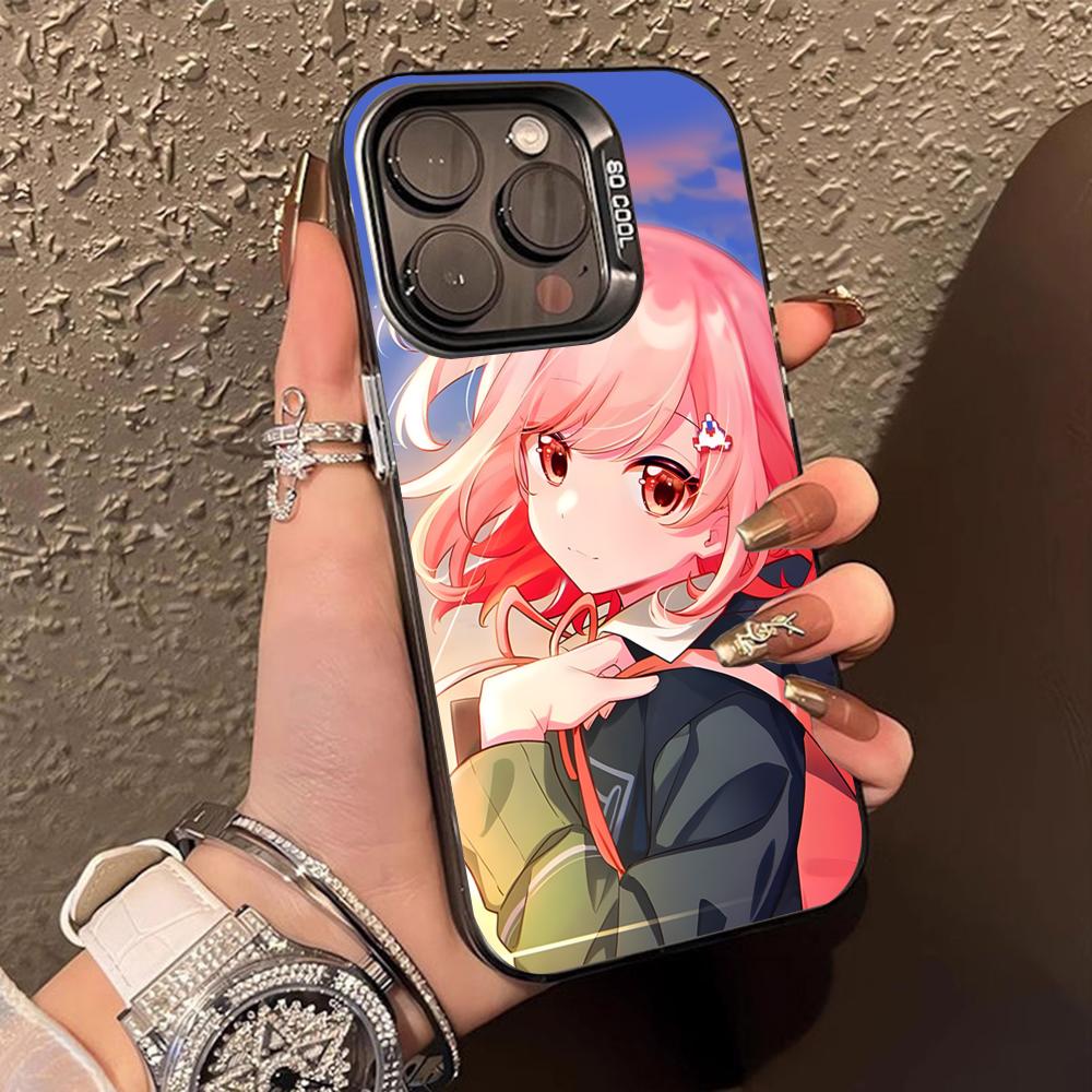 Danganronpa Chiaki Nanami Handyhülle für iPhone 17 16 15 14 13 12 11 X XR XS Air Pro Max Plus Schwarze Bunte Silberne Hülle