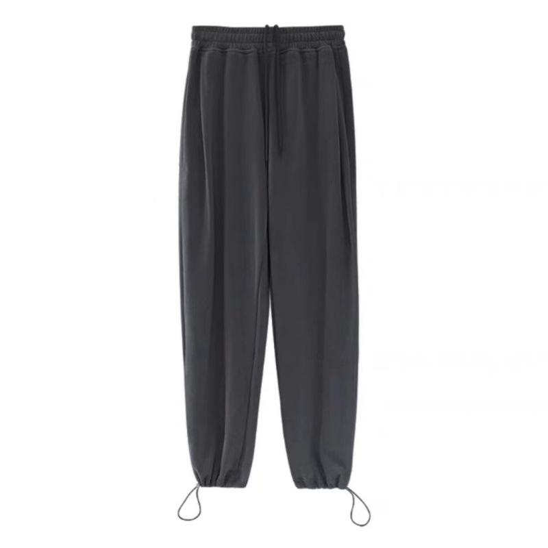 Women's Winter 2024 Douyin Cuffed Fleece-Lined High Waist Wide-Leg Sweatpants