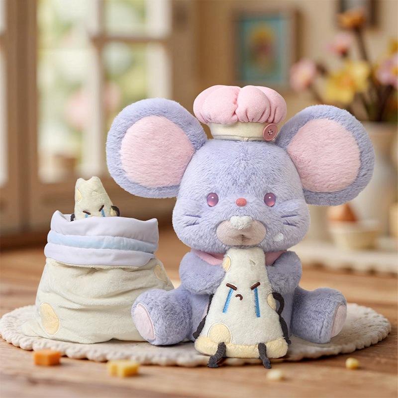 29CM Cute Cartoon Cheese Raspberry Matcha Mouse Plush Toy Soft Stuffed Animal Mouse Doll Accompany Hug Pillow Kid Birthday Gifts