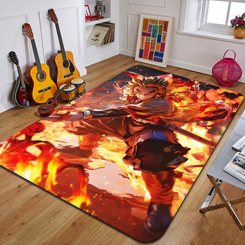 D-demons Layer Printed Carpet Fashion Yoga Mat Bedroom Decorative Carpet Living Room Bathroom Decorative Floor MAt Birthday Gift